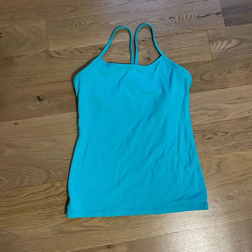 Lululemon Teal Power Y Tank - Picture 2 of 5